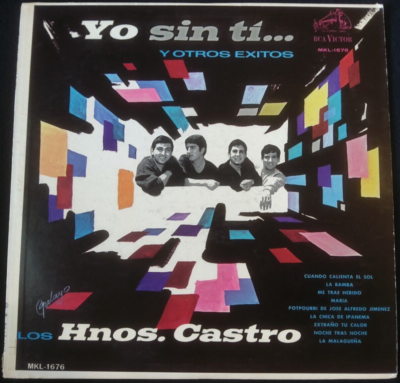 LOS HERMANOS CASTRO ~ YO SIN TI y OTROS EXITOS ~ LP 1965 ~ VG