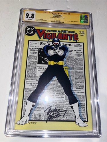 Vigilante (1983) # 1 (CGC 9.8 SS WP) Signed Marv Wolfman • DC Comics ...