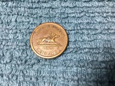 1863 New York City Civil War Token Hussey's Time Is Money Messenger Horse