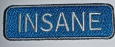 INSANE Motorcycle Jacket Patch