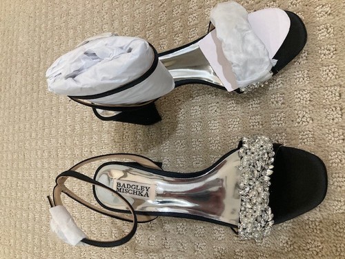 Badgley Mischka Size 6,5 Clara Embellished Strap Evening Shoe NIB | eBay