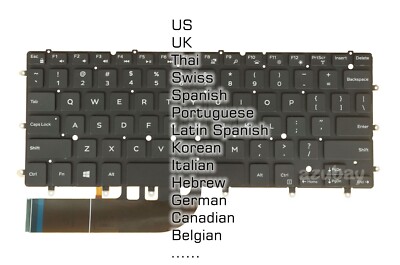 Keyboard for Dell Inspiron 13 7000 2in1, 7348 2in1, 7353 2in1