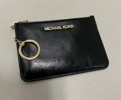 Michael Kors Women Small Top Zip Coin Pouch ID Card Wallet 
