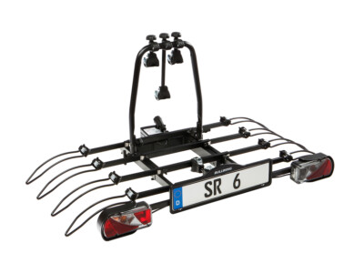 Bullwing SR6 Fahrradträger für 4 Fahrräder E- Bike Heckträger abklappbar 