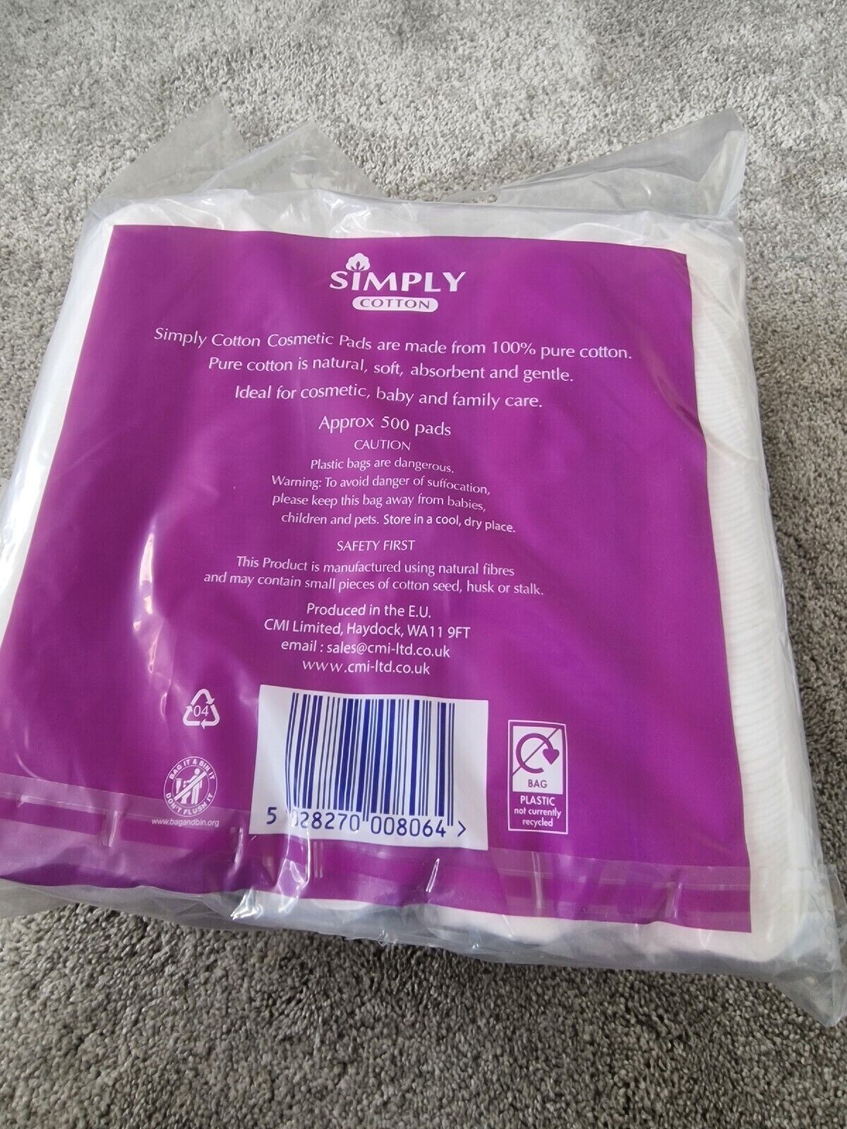 Cotton Wool Pads Soft, Round Cosmetic Pads for Beauty Makeup and Face