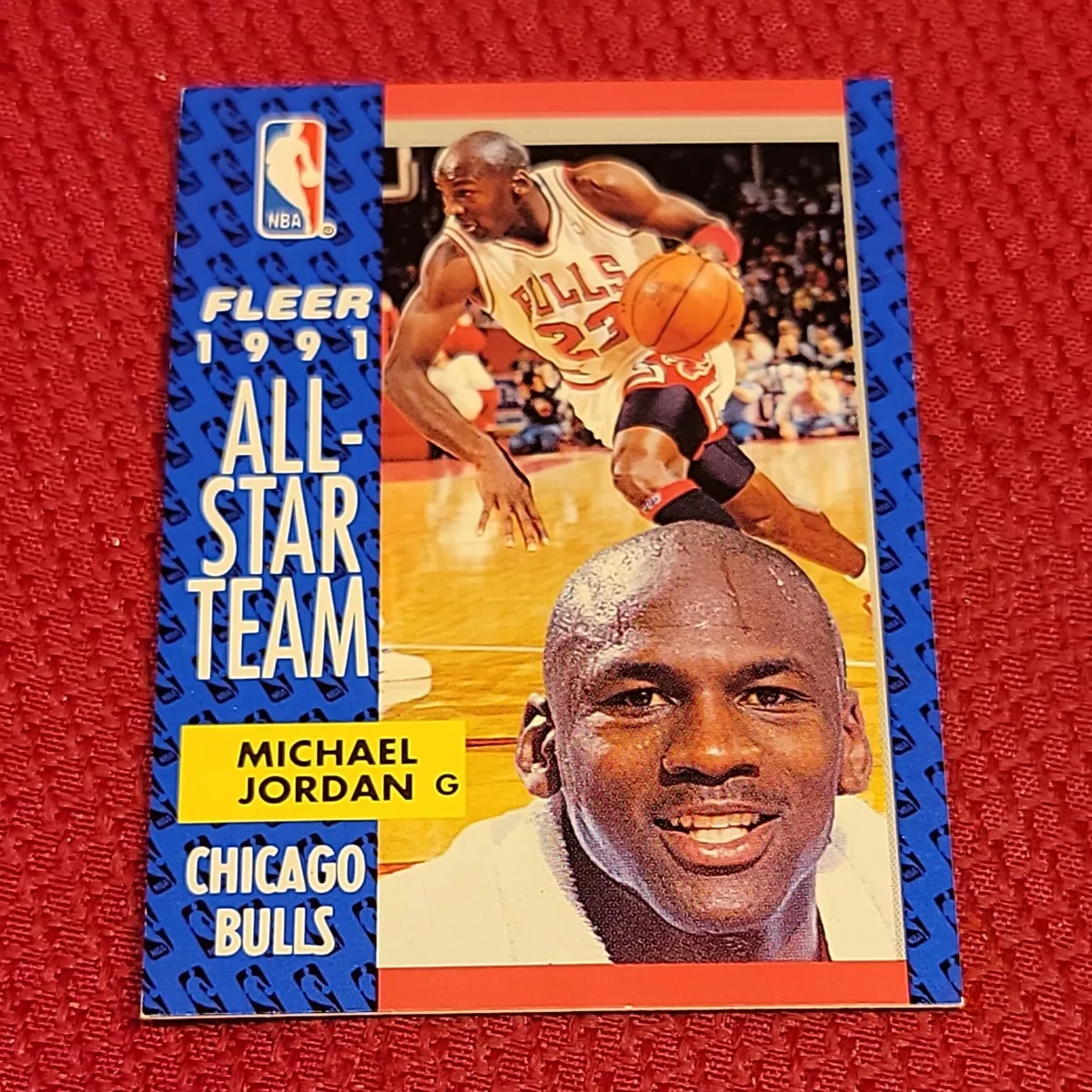 MICHAEL JORDAN air Fleer nba 1991 92 chicago bulls 211 vintage basketball card
