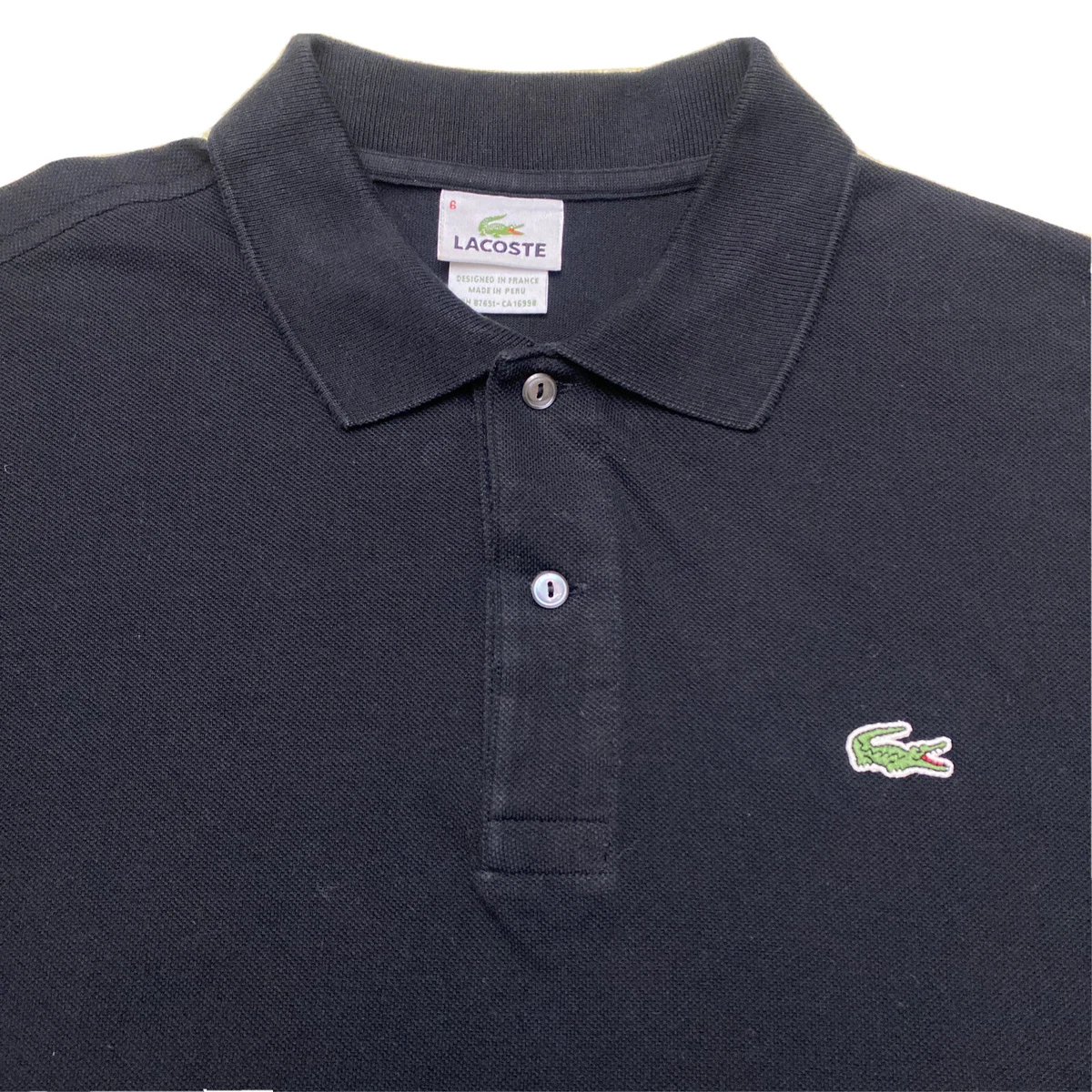 Lacoste alligator long sleeve polo shirt cheap