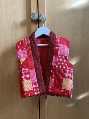 Japanese Padded Kimono style Gilet (Girls 2-3yo) UK