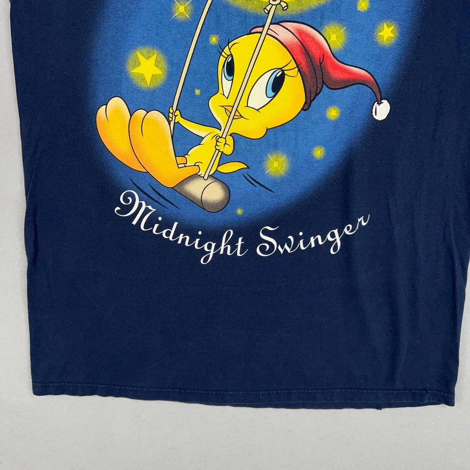 Tweety Bird Shirt Womens One Size Blue Warner Bros Looney Tunes Midnight Swinger - Image 4 of 4