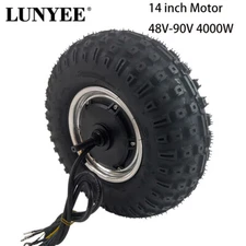 14 Inch Hub Motor 4000W Fat Electric Bicycle Scooter Motor Wheel With Tyre