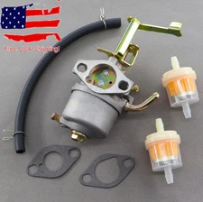 Carburetor Carb For Champion 80cc 2.4HP 1200 1500 Watts Gas Generator Fuel Line