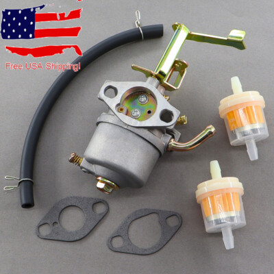 #ad Carburetor Carb For Champion 80cc 2.4HP 1200 1500 Watts Gas Generator Fuel Line $11.95