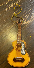 String Instrument Spanish Wooden Guitar Tree Ornament 4 inches