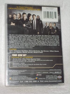 24 Live Another Day (DVD, 2019, 4-Disc) fast action TV series