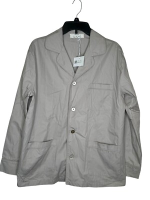 Zara Women's Coat Button-Up Pocket Long Sleeve Lightweight Jacket Gray Small NWT