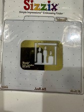 Sizzix Simple Impressions Brass Embossing Folder - Icon, Candles 38-9772 - New