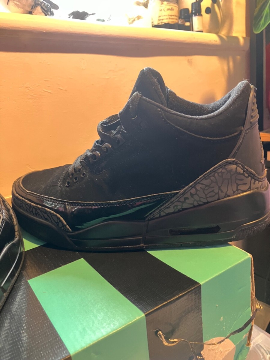 Size 7 - Air Jordan 3 Retro Black Cat for sale online | eBay