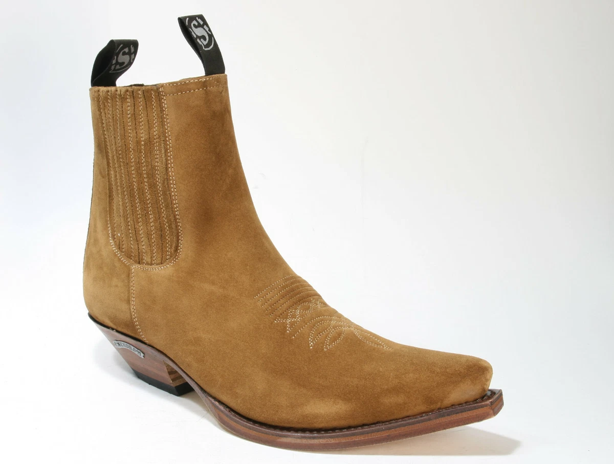 plein geweer gewelddadig 2581 Sendra Boots Ankle Boots Serr. Tabaco Suede Seam Stitched Shoes | eBay