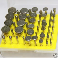 50PC Diamond Grinding Burrs Set For Demel Power Rotary Tools 3.2mm(1/8") Shank