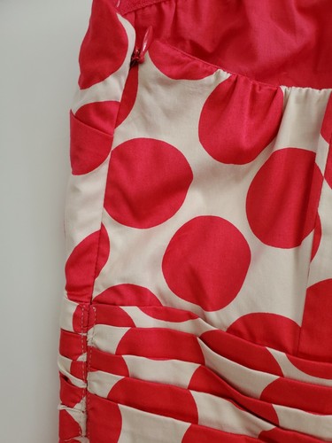 The Limited Ivory Pink Dot Strapless Dress Size 2 $89.90 NEW - Picture 11 of 18