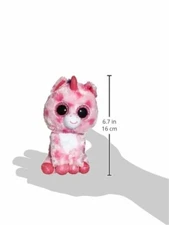 Carletto Ty 36175 Sugar Pie Pink Unicorn, 15cm, with Glitter Eyes, Glubschis, 
