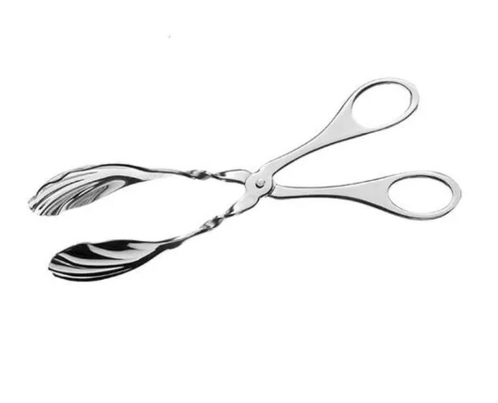Salad Serving Tongs Shell Bowl Arthur Price of England Polished Stainless
