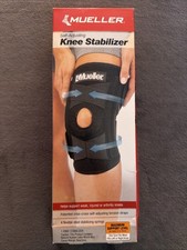 Mueller Self Adjusting Knee Stabilizer Black One Size Moderate Support 6463