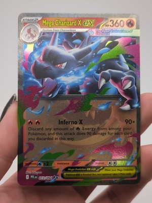 Mega Charizard X ex 013/094 Double Rare Phantasmal Flames - Pokemon Near Mint NM