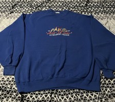 Vintage 90s Paris Air Show Crew Neck 1997 Made In USA Jerzees Jacket 2XL