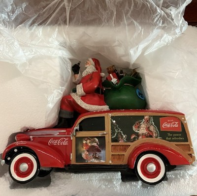 Coca-Cola Santa Christmas Woody Wagon. The Hamilton Collection