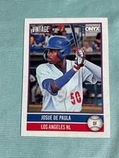 2026 Onyx Baseball Josue De Paula Base Card LA Dodgers