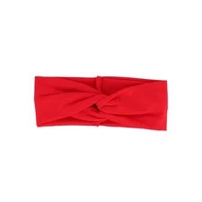 Red Solid Twist Turband Headwrap Hair Band for Women