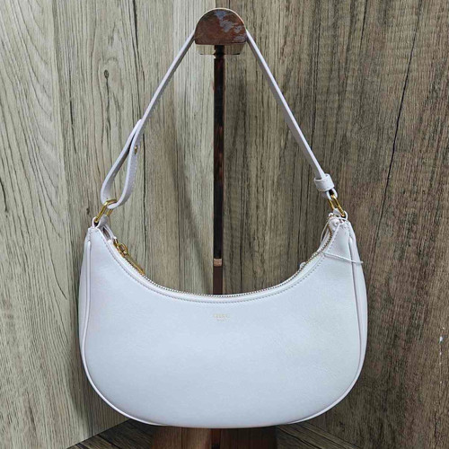 Celine AVA Pink Triomphe Leather Handbag Shoulder Underarm Bag GHW