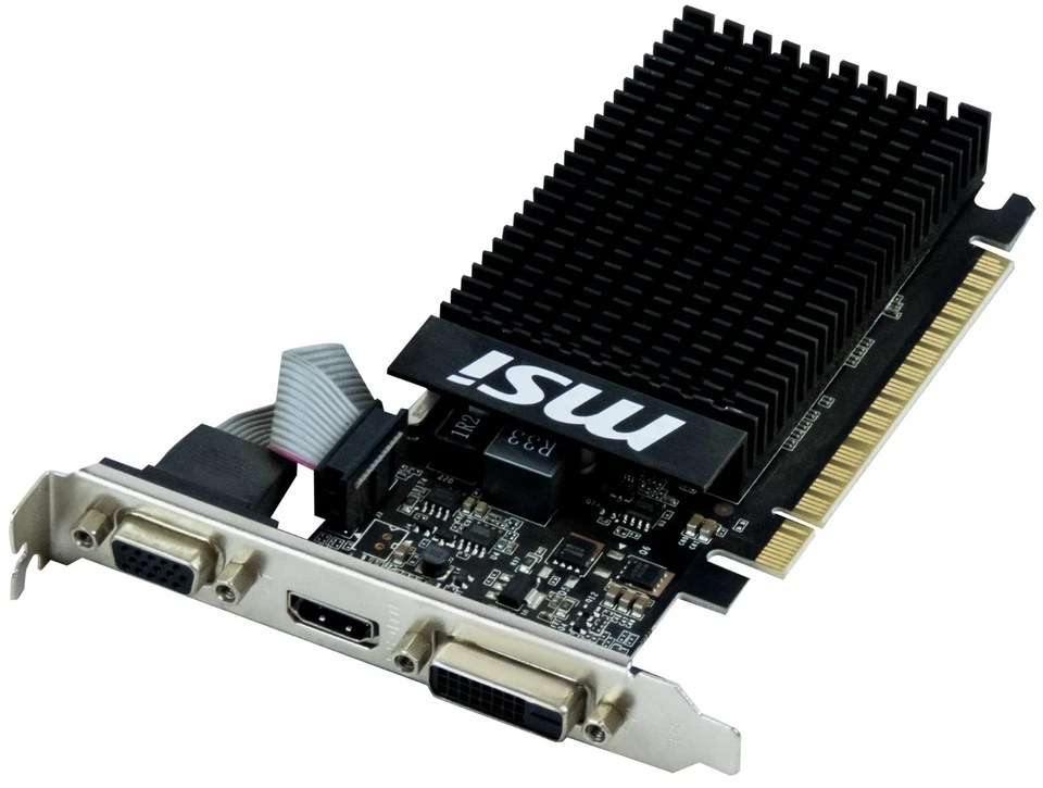 MSI Nvidia Geforce Gt 710 1GB 1gd3h LP - Image 2 of 2