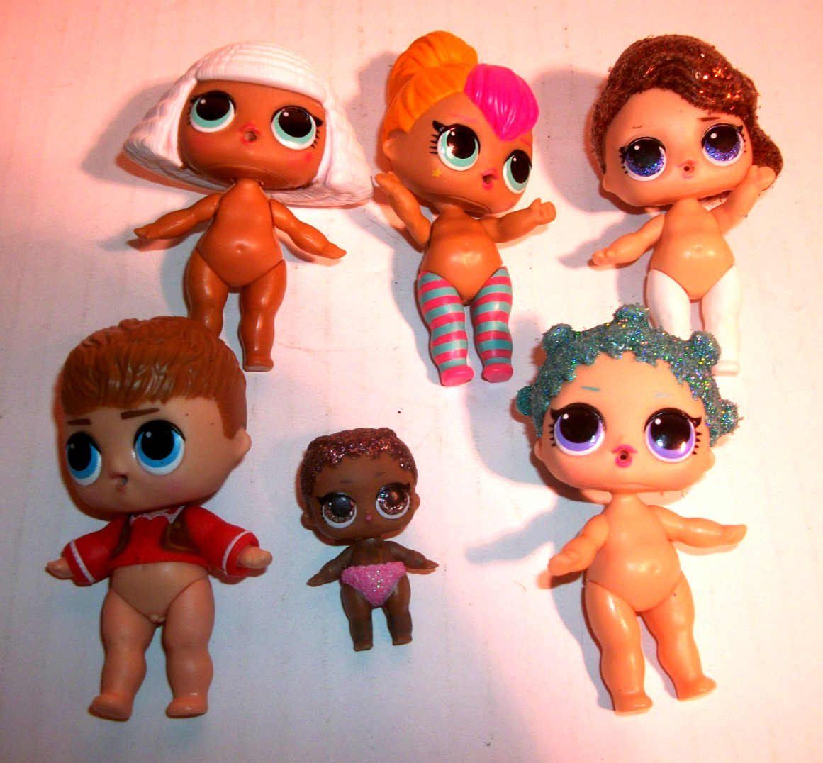 Mixed Lot Of 6 Mini Babies #1