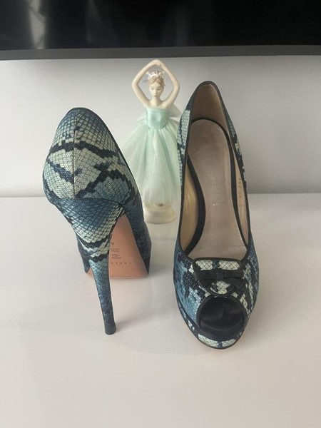 Women Casadei Heels Multicolor Leather 37.5