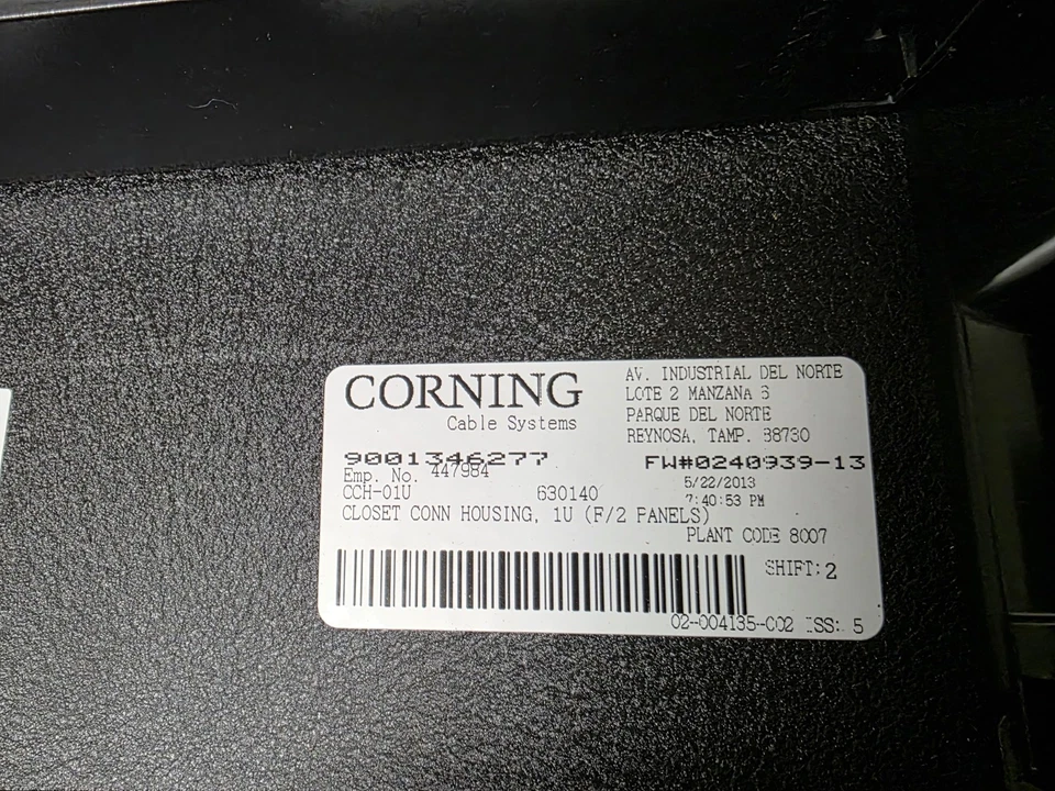 Corning Closet Connector Housing 1RU - Image 3 of 3