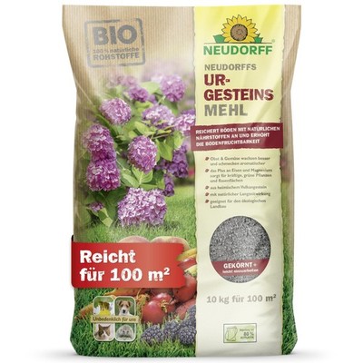 Neudorff UrgesteinsMehl 10kg Bodenverbesserer Bio Diabas Gesteinsmehl Garten