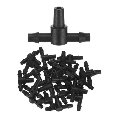 25-Pack 1/4 Inch Tea Drop Irrigation Beard Fittings
