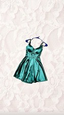 Windsor Hunter Sloane Satin Corset Dress Green, Size XS, Never Worn with Tags