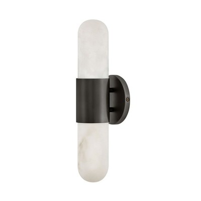 LED Badlampe Wand IP44 H: 40.6 cm 3000 K Up Down Wandleuchte Badezimmer