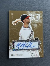 RARE! 2008 Just Minors Gold Glossy Edition 1/1 Kris Johnson #JF-27 AUTO