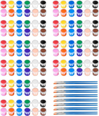 10 Pack Mini Acrylic Paint Set,12 Colors Acrylic Paints Strips for Kids&Adults C