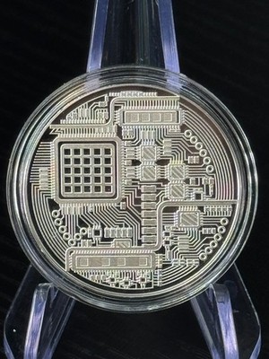 Bitcoin 1 oz .999 fine Solid silver commemorative AOCS Limited