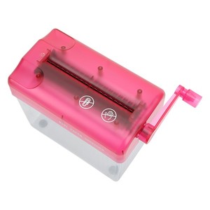 Manuel Shredder entièrement clair structure Mute antidérapant Mini Déchiqueteur pour bureau