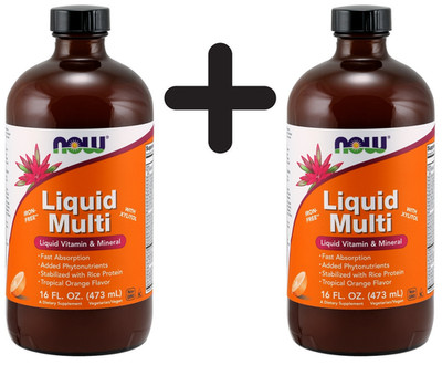2 x NOW Foods Liquid Multi, Wild Berry - 473 ml. (63,37 EUR/L)