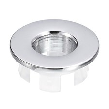 25.3mm Sink Trim Overflow Cover Ring Round Hole Insert in Caps Silver