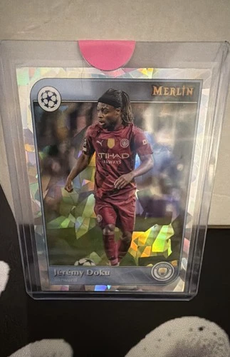 2024-25 Topps Merlin Uefa Club Competitions - Jérémy Doku #157 Atomic Refractor