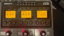 Zoom G3 + Power Adapter Multi-Effects Guitar Effect Working Used