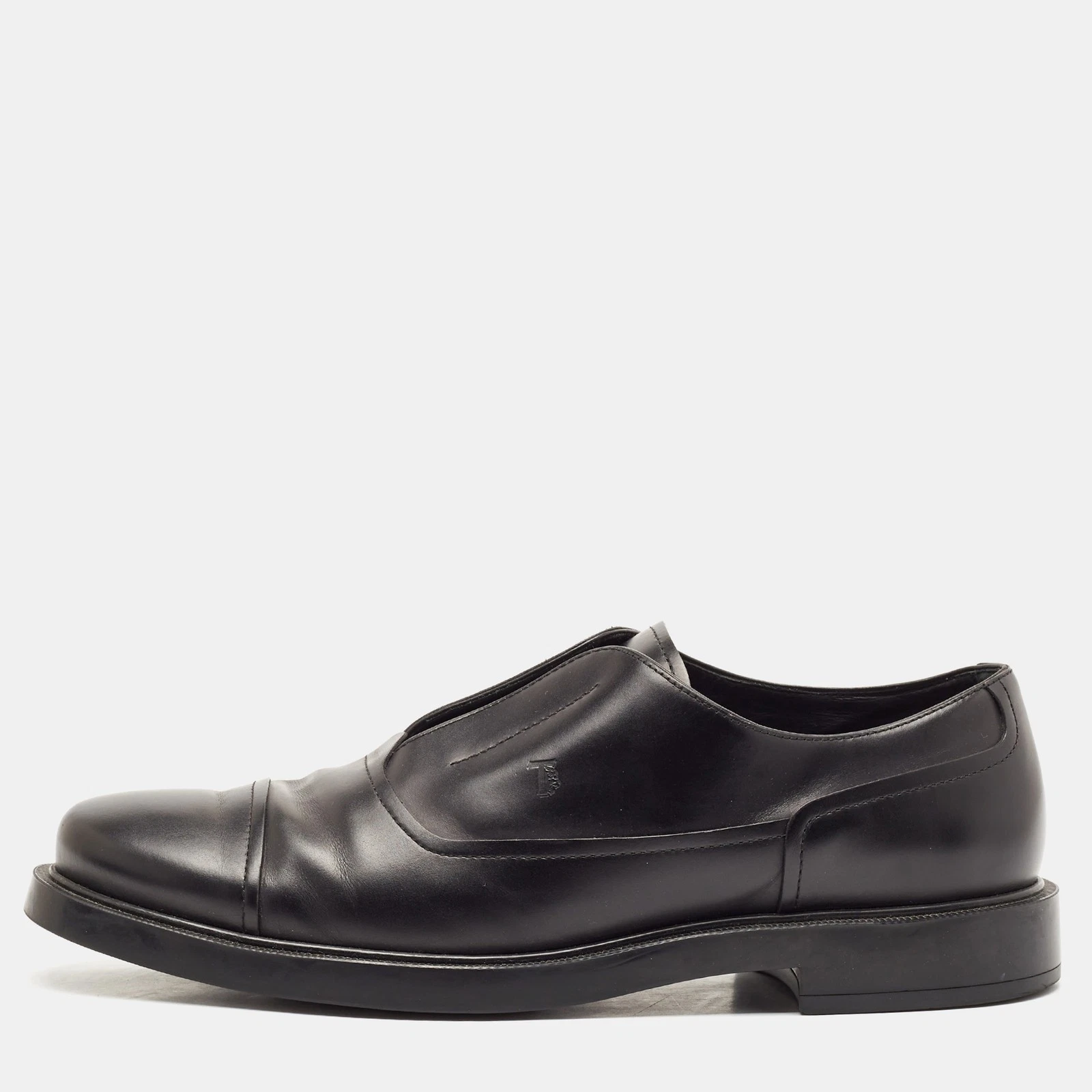 TOD’S Oxford Tod's nere in pelle con punta a cappuccio taglia 43